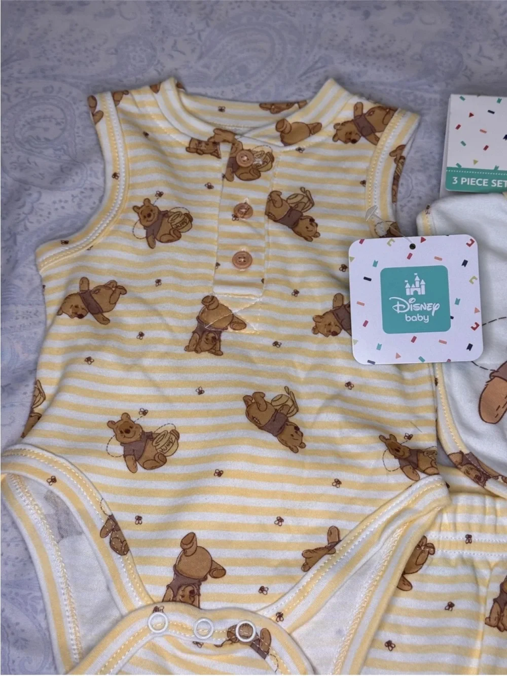 Disney Winnie the Pooh Yellow and Brown Bees 3-Piece Set